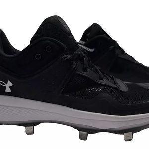 Under Armour Womens Size 8 Cleats Black Glyde MT Softball Metal Baseball New