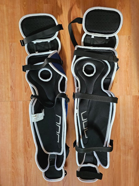 Nike Vapor Pro Baseball Catchers Leg Guards 18" PBP512-468 Blue White