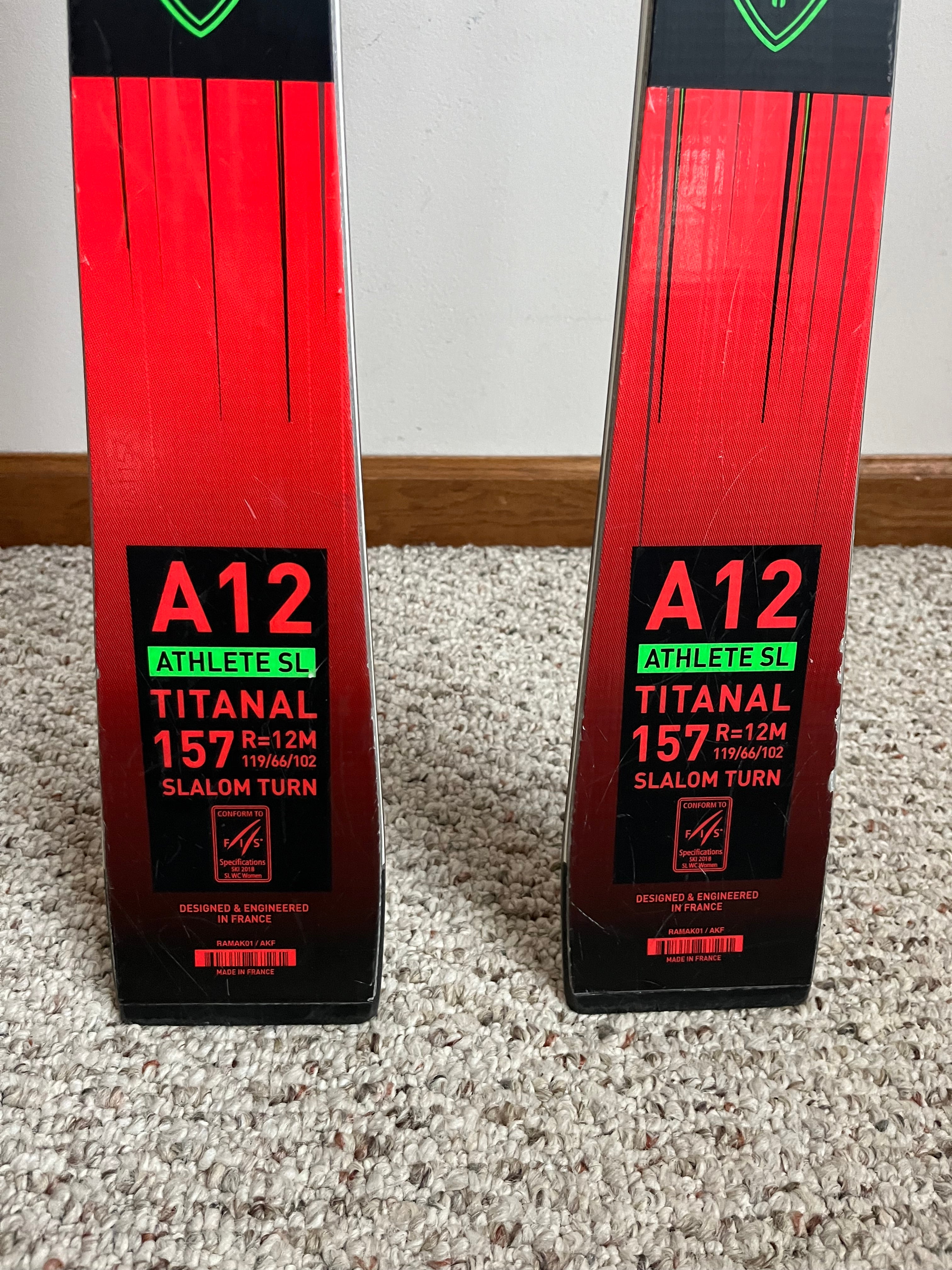 Unisex 2024 Racing 157 cm Rossignol Hero FIS SL Pro Skis Without