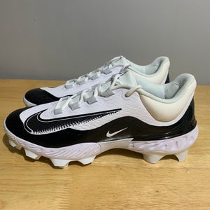 NIKE ALPHA HUARACHE ELITE 4 LOW MCS BASEBALL CLEATS WHITE SIZE 12 FD6255-101