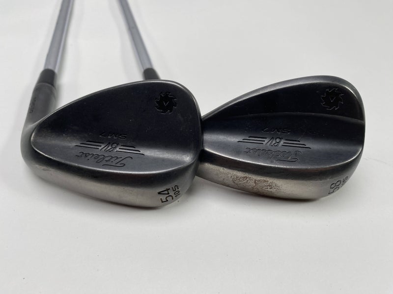 Titleist Vokey SM7 Jet Black Wedge Set 54* 10 | 58* 10 Wedge Steel Mens RH -1''