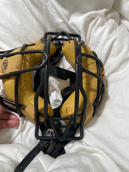 Masque De Catcher Spalding PWMX, Adulte, Acier, Rembourré, Rouge Et Noir