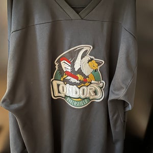 Bakersfield Condors Black Practice Jersey Size 58G Men's Jersey (Used)