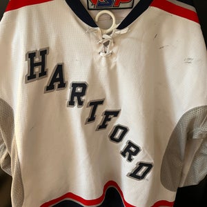 Hartford Wolfpack AHL White Game Jersey Size 56G Men's Jersey (Used)