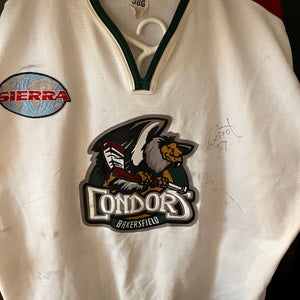 Bakersfield Condors Game Issued White Size 58G Men's Jersey (Used)