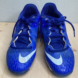 Blue Kid's Nike Low Top Footwear Molded Cleats (Used) 5Y