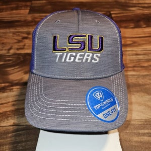 LSU Tigers College NCAA University Stretch Fit Fitted Sports 2016 Y2k Hat