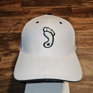 North Carolina Tarheels UNC College Sports Y2k White Plain Logo Hat Strapback