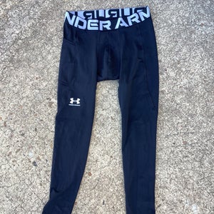 Used Under Armour Coldgear Compression Tights Black 8153 AR5S5L1