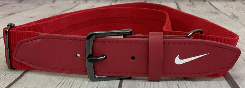 red nike belt