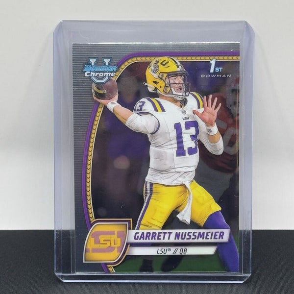 Garrett Nussmeier LSU Tigers 2024 Bowman U Football 1st Bowman Base #5