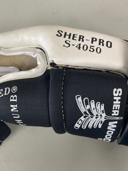Vintage Sherwood S-4050 14" hockey gloves