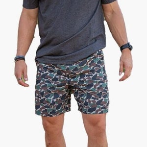 Burlebo Everyday Lightweight Mens Shorts COLOR: Throwback Camo XL NEW!