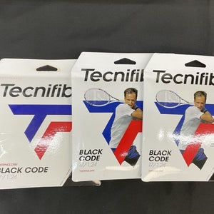 Tecnifibre Black Code 17 Gauge Tennis String 3 Pack