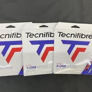 Tecnifibre X-one Biphase 16 Gauge Tennis String 3 Pack