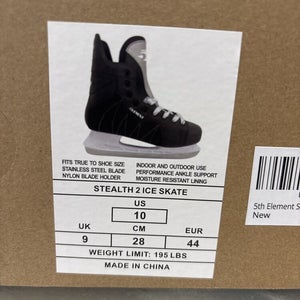 Brand New Senior Adult Size 10 The 5th Element Hockey Ice Skates