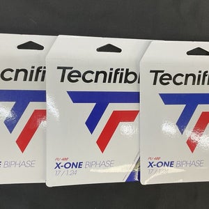 Tecnifibre X-one Biphase 17 Gauge Tennis String 3 Pack