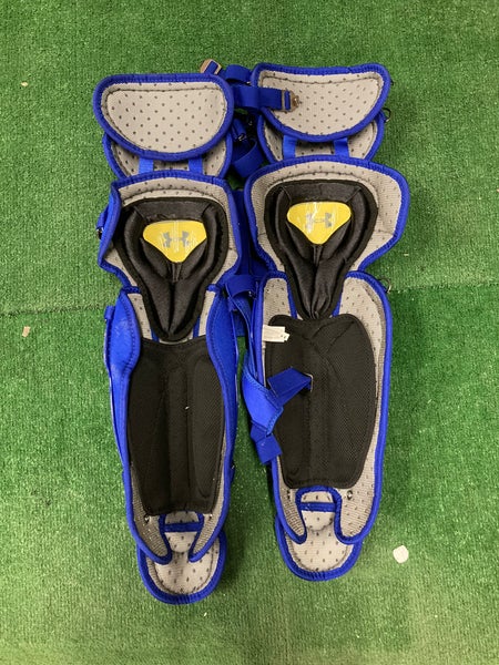 Blue Adult Under Armour Converge II Pro Series Catcher's Leg Guards ...