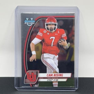Cam Rising Utah Utes 2024 Bowman U Football Base #36