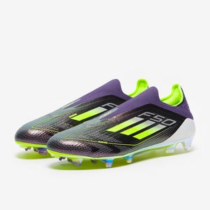 Adidas F50 Elite Fast Reborn IE9116 Men Purple Laceless FG Football Boots LR3579