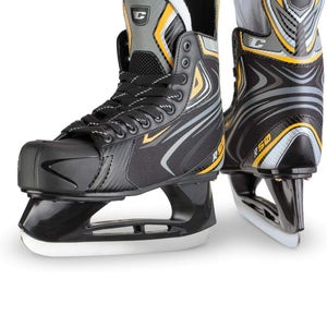 Erik Sports Junior Canadian R50 Ice Hockey Skates, Kids, Black, 3 M US