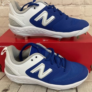 New Balance SMVELOB3 Fresh Foam X Velo v3 Metal Softball Cleats Blue White US 9