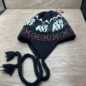 VTG Marceau Sports 100 Percent Wool Multicolor Lined Beanie Hat Cap Made in USA