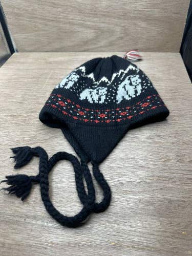 VTG Marceau Sports 100 Percent Wool Multicolor Lined Beanie Hat Cap Made in USA