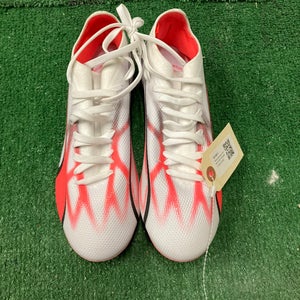 White Women's Size M 6.0 (W 7.0) Adidas Cleats (Used)