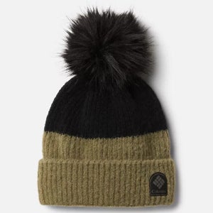 Columbia Winter Blur Pom Pom CU0036-397 Beanie Unisex Black Cuffed Hat LW437