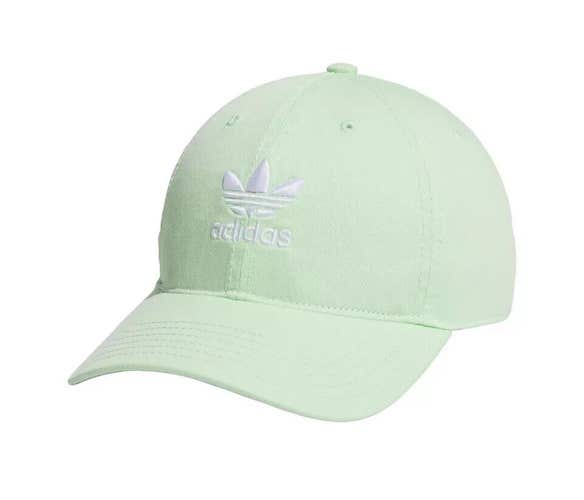 Adidas Trefoil Originals Cap Womens Green Relaxed Fit Adjustable Strapback LW432