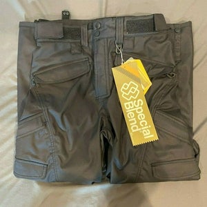 Special Blend Black 5K Waterproof Breathable Cargo-Style Snowboard Pants S NEW