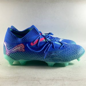 Puma Future 7 Ultimate Firm Ground Soccer Cleats Blue Green Size 8.5 107916-01
