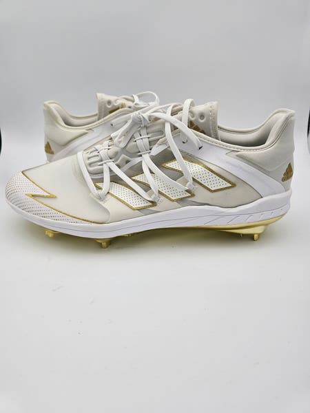adidas Adizero Afterburner 7 Gold White Baseball Cleats  display picture 1
