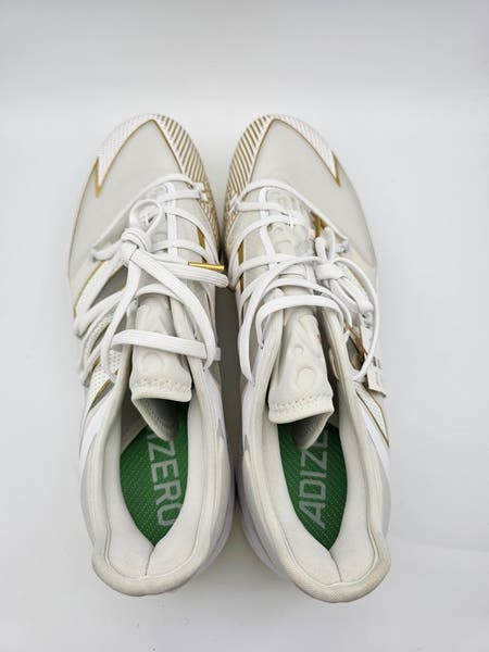 adidas Adizero Afterburner 7 Gold White Baseball Cleats  display picture 3