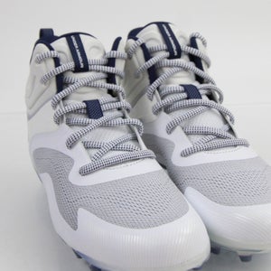 White Men's Size 13.0 (W 14.0) Adult Under Armour Mid Top Molded Cleats (New)