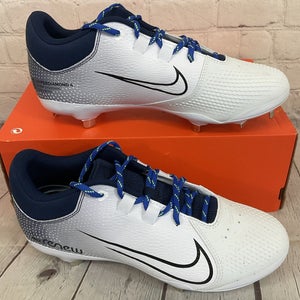 Nike CZ5920 400 Womens Hyperdiamond 4 Pro Metal Softball Cleats Navy White US 8