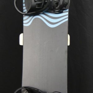 NEW EVOL LOGO SNOWBOARD SIZE 161 CM WITH LARGE BINDINGS