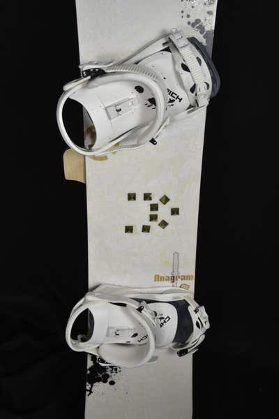 K2 ANAGRAM SNOWBOARD SIZE 155 CM WITH NEW CHANRICH LARGE BINDINGS