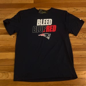Nike New England Patriots Dri-Fit Men’s T Shirt Navy Blue Size Large