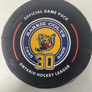 Barrie Colts puck (30th Anniversary)