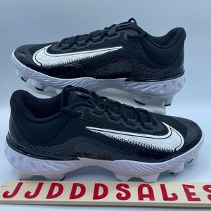 Nike Alpha Huarache Elite 4 MCS Baseball Cleat Black White FD6221-001 Men’s Sz 10  New