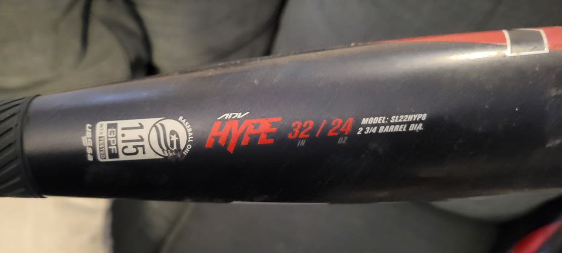 2022 Easton ADV Hype USSSA Certified Bat (-8) Composite 24 oz 32" (Used)