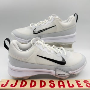 Nike Force Zoom Trout 9 Metal Baseball Cleats White Black FB2907-100 Mens Sz 8.5  New