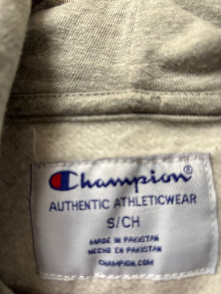 Champion Authentic Athletics Wear Pullover Hoodie, Men's Size M cotton gray type Vintage Second Hand