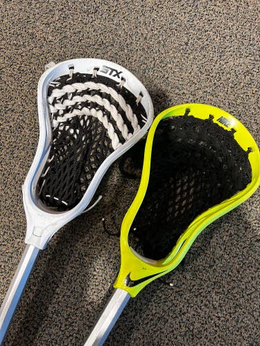 Bundle (x2) Lacrosse STX Stallion 6000 and Nike Vapor LT Stick (Used)