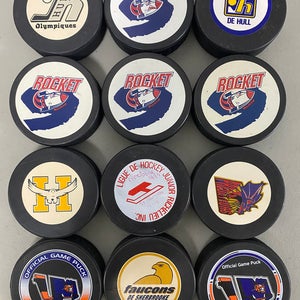 QMJHL pucks (vintage)