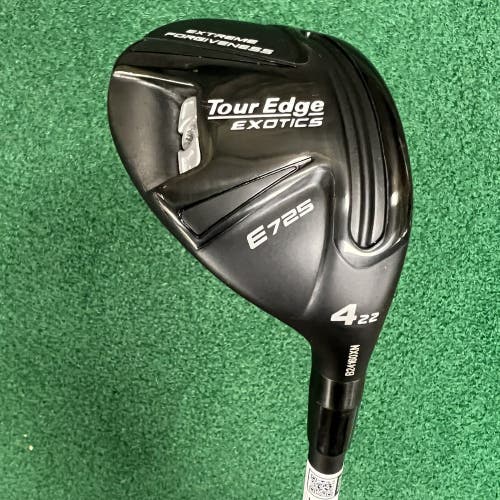 TOUR EDGE EXOTICS E725 HYBRID 4-22 Cypher Sixty 5.5 Regular Graphite MINT! w/HC