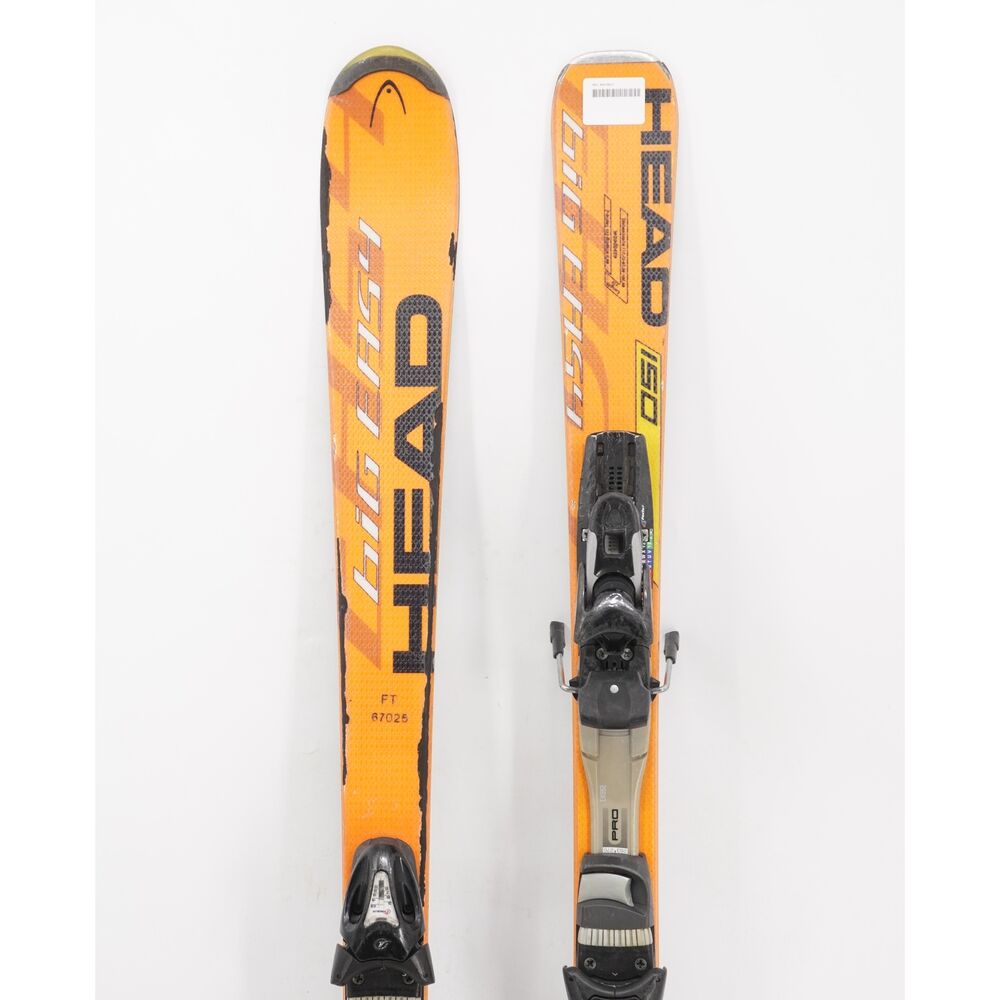 Head Big Easy Adult Skis with Bindings - 150 cm Used