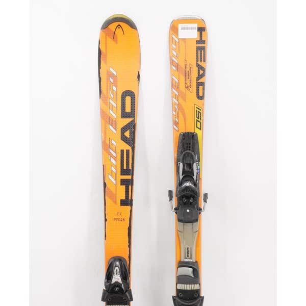 Head Big Easy Adult Skis with Bindings - 150 cm Used